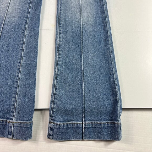 Revice Jean Women 24x32* Venus Flare Star High Rise Blue Front Seam Denim Tag 27 - Picture 5 of 16